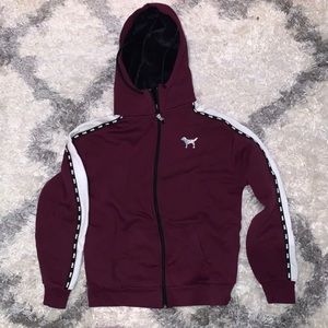 Pink zip up hoodie